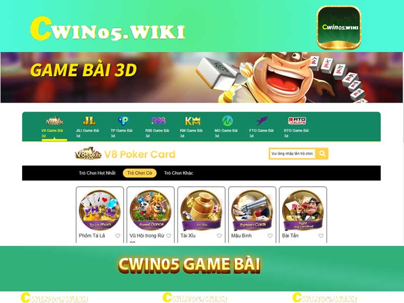 Cwin05 game bài - xì tố, phỏm, tài xỉu, mậu binh
